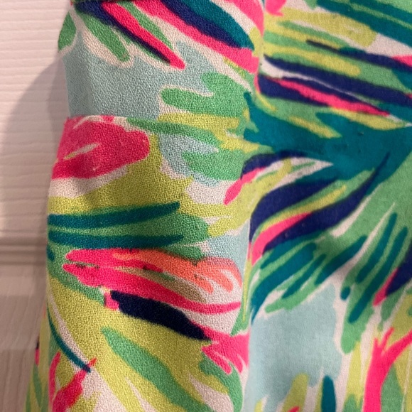 Lilly Pulitzer Palm Print Multicolor Swing Dress - Picture 5 of 12
